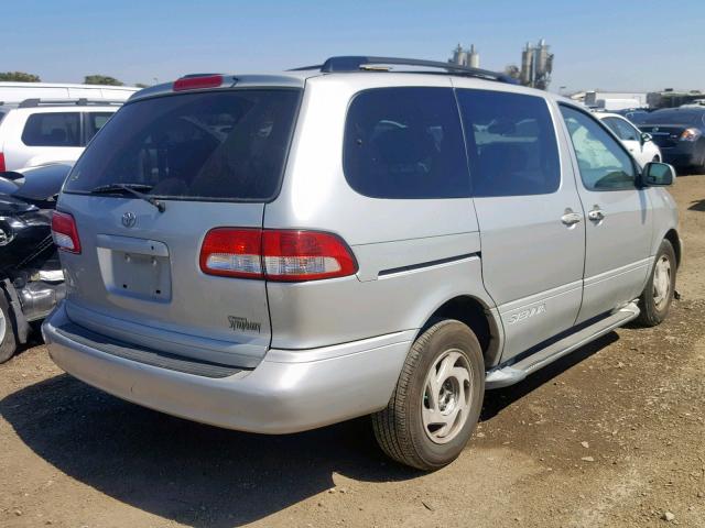 4T3ZF13CX3U550226 - 2003 TOYOTA SIENNA LE SILVER photo 4