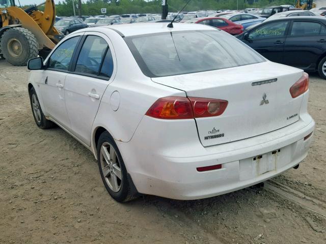 JA3AU26U88U018182 - 2008 MITSUBISHI LANCER ES WHITE photo 3