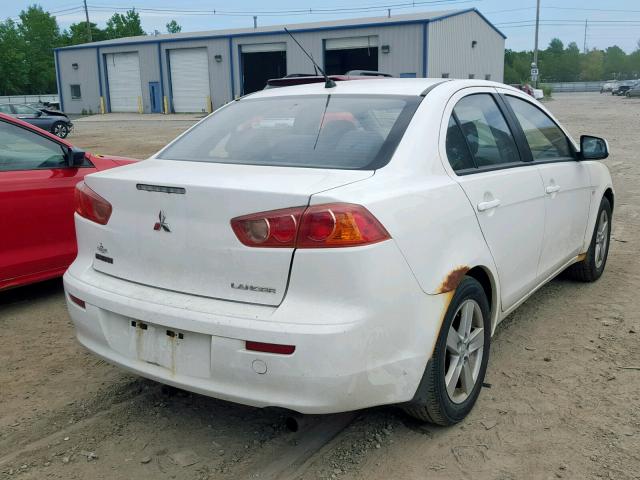 JA3AU26U88U018182 - 2008 MITSUBISHI LANCER ES WHITE photo 4