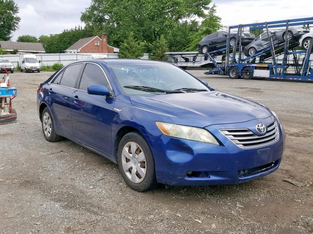 4T1BB46KX8U052724 - 2008 TOYOTA CAMRY HYBR BLUE photo 1