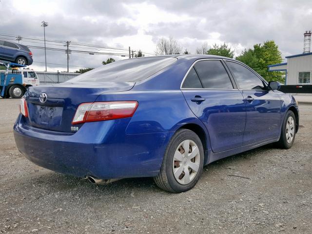 4T1BB46KX8U052724 - 2008 TOYOTA CAMRY HYBR BLUE photo 4