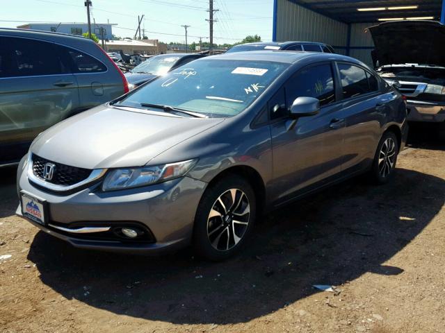 19XFB2F96DE008767 - 2013 HONDA CIVIC EXL შავი ფოტო 2