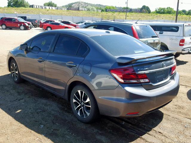 19XFB2F96DE008767 - 2013 HONDA CIVIC EXL შავი ფოტო 3
