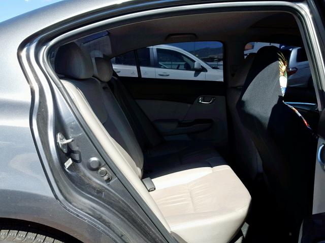 19XFB2F96DE008767 - 2013 HONDA CIVIC EXL შავი ფოტო 6