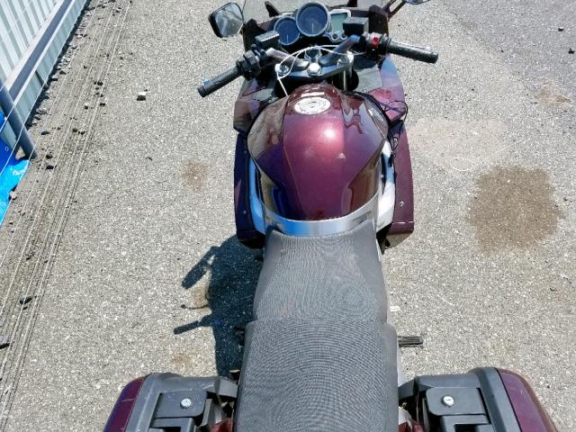 JYARP15E37A003892 - 2007 YAMAHA FJR1300 MAROON photo 5