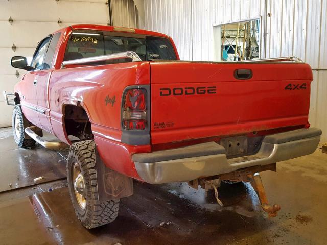 3B7KF23Z12M291217 - 2002 DODGE RAM 2500 RED photo 3