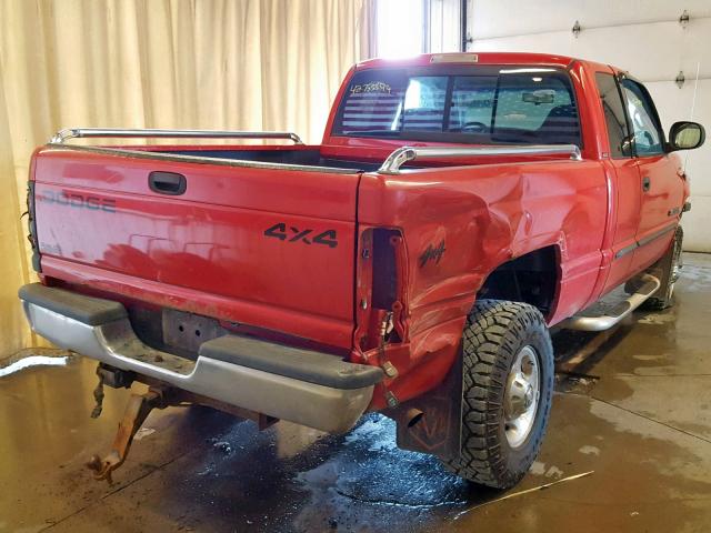 3B7KF23Z12M291217 - 2002 DODGE RAM 2500 RED photo 4