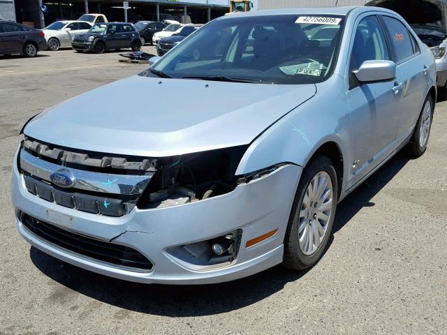 3FADP0L38AR143272 - 2010 FORD FUSION HYB BLUE photo 2