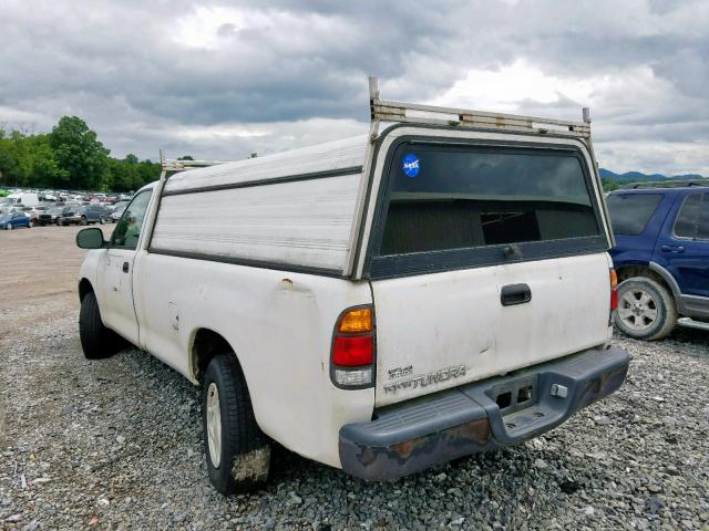 5TBJN32123S381924 - 2003 TOYOTA TUNDRA WHITE photo 3