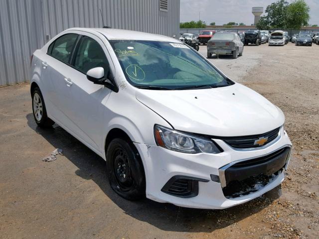 1G1JB5SH9H4158316 - 2017 CHEVROLET SONIC LS WHITE photo 1