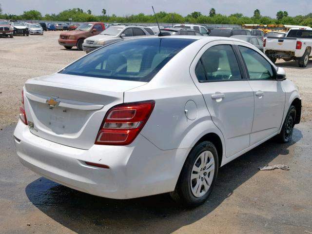 1G1JB5SH9H4158316 - 2017 CHEVROLET SONIC LS WHITE photo 4