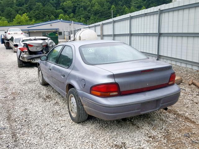 1B3EJ46X2TN101015 - 1996 DODGE STRATUS BLUE photo 3