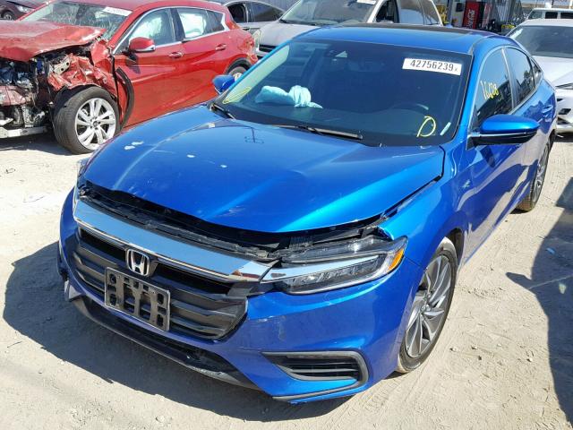 19XZE4F96KE003579 - 2019 HONDA INSIGHT TO BLUE photo 2