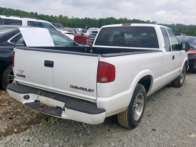 1GCCS19W028224233 - 2002 CHEVROLET S TRUCK S1 WHITE photo 4