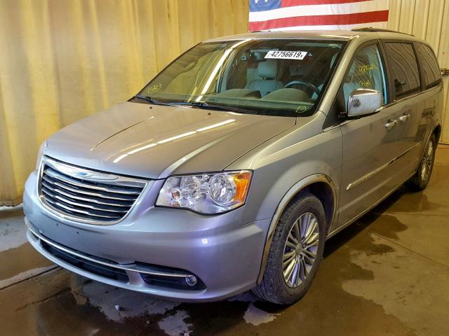 2C4RC1CG1ER332748 - 2014 CHRYSLER TOWN & COU SILVER photo 2