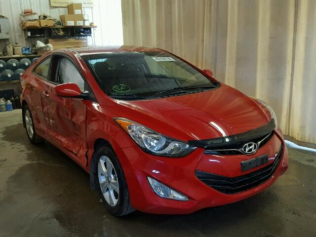 KMHDH6AE6DU006161 - 2013 HYUNDAI ELANTRA CO RED photo 1