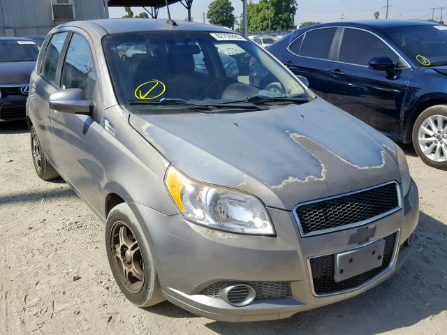 KL1TD6DE3AB099386 - 2010 CHEVROLET AVEO LS GRAY photo 1