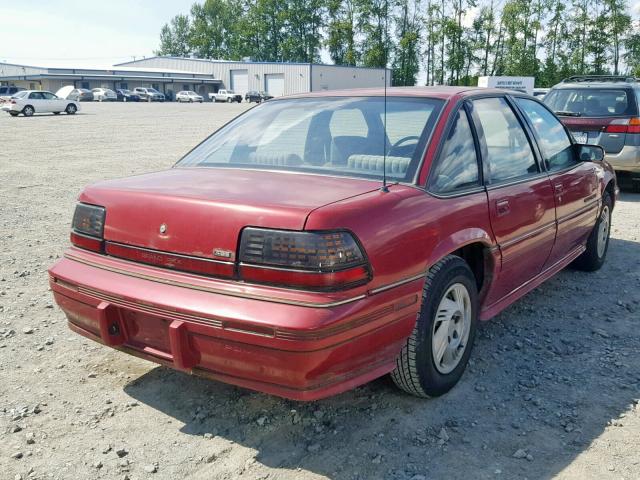 1G2WJ52M3RF305821 - 1994 PONTIAC GRAND PRIX RED photo 4