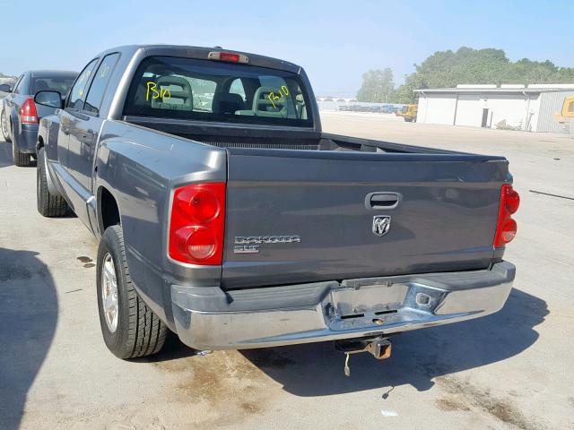 1D7HE48K26S557402 - 2006 DODGE DAKOTA QUA GRAY photo 3