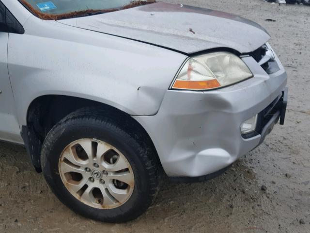 2HNYD18783H506488 - 2003 ACURA MDX TOURIN SILVER photo 9