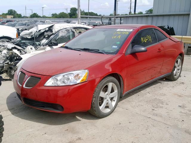 1G2ZH358564290998 - 2006 PONTIAC G6 GT RED photo 2