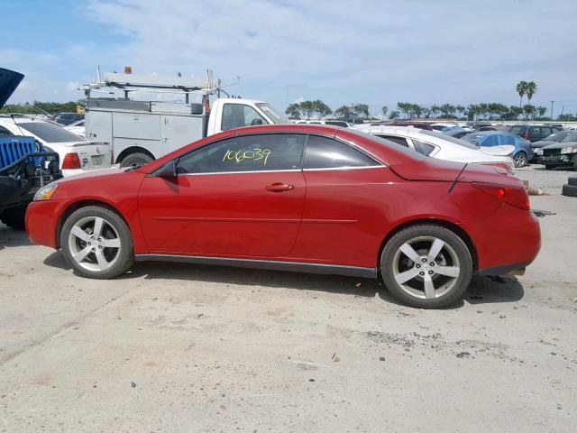 1G2ZH358564290998 - 2006 PONTIAC G6 GT RED photo 9