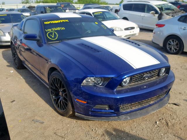 1ZVBP8CF3E5332850 - 2014 FORD MUSTANG GT BLUE photo 1