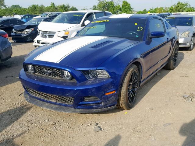 1ZVBP8CF3E5332850 - 2014 FORD MUSTANG GT BLUE photo 2