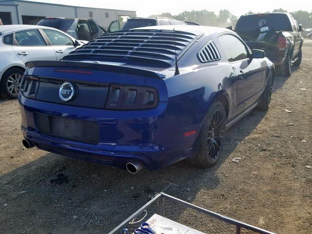 1ZVBP8CF3E5332850 - 2014 FORD MUSTANG GT BLUE photo 4