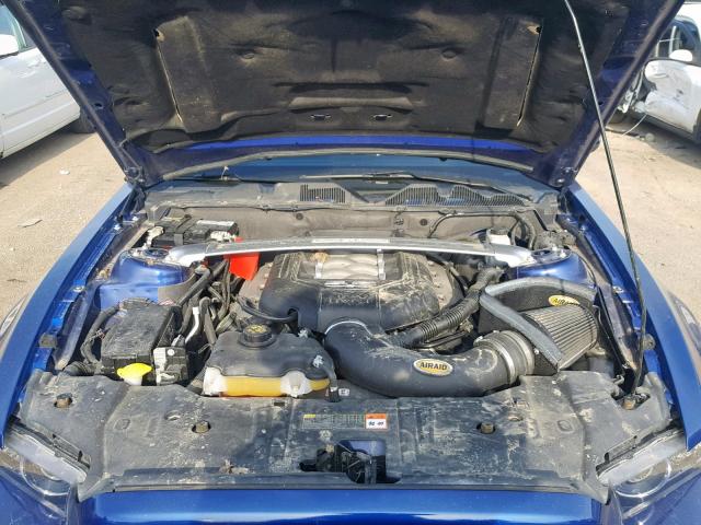 1ZVBP8CF3E5332850 - 2014 FORD MUSTANG GT BLUE photo 7