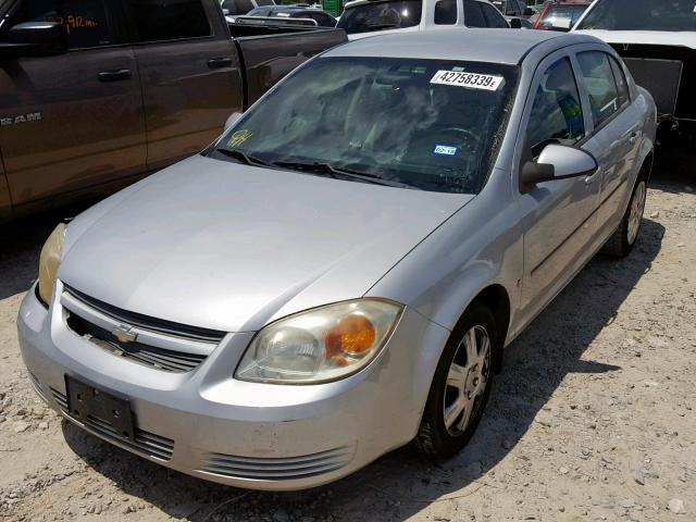 1G1AL58F587101032 - 2008 CHEVROLET COBALT LT SILVER photo 2