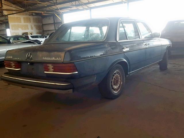 WDBAB33A9EA145218 - 1984 MERCEDES-BENZ 300 DT BLUE photo 4