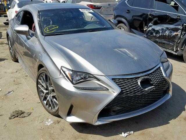 JTHHA5BC8H5005111 - 2017 LEXUS RC 200T GRAY photo 1