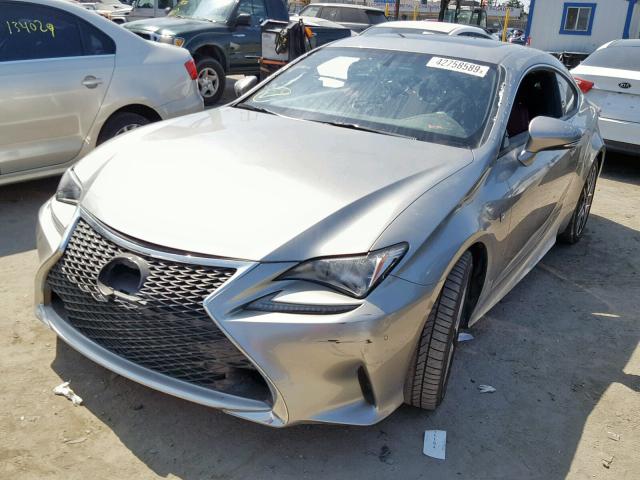 JTHHA5BC8H5005111 - 2017 LEXUS RC 200T GRAY photo 2