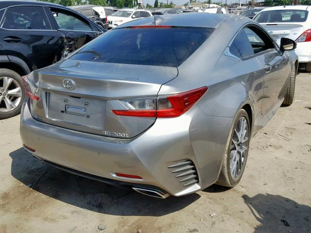 JTHHA5BC8H5005111 - 2017 LEXUS RC 200T GRAY photo 4