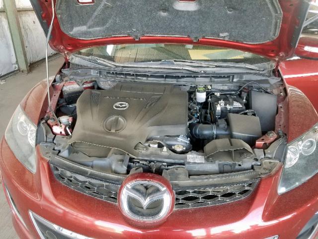 JM3ER2W38A0302461 - 2010 MAZDA CX-7 BURGUNDY photo 7