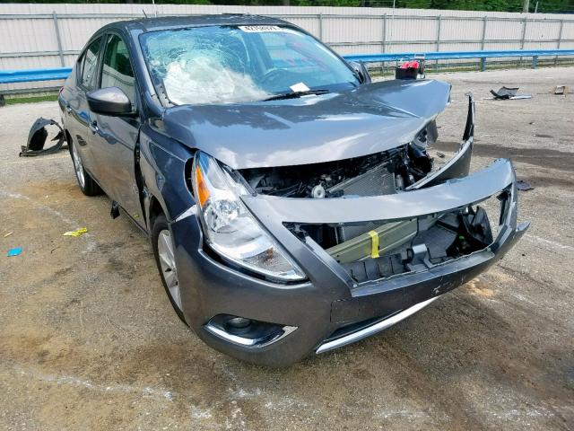 3N1CN7AP0HL853454 - 2017 NISSAN VERSA S GRAY photo 1