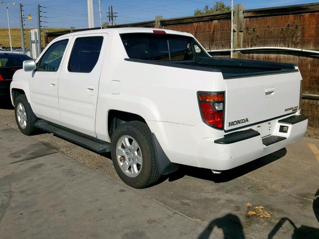 2HJYK16446H518951 - 2006 HONDA RIDGELINE WHITE photo 3