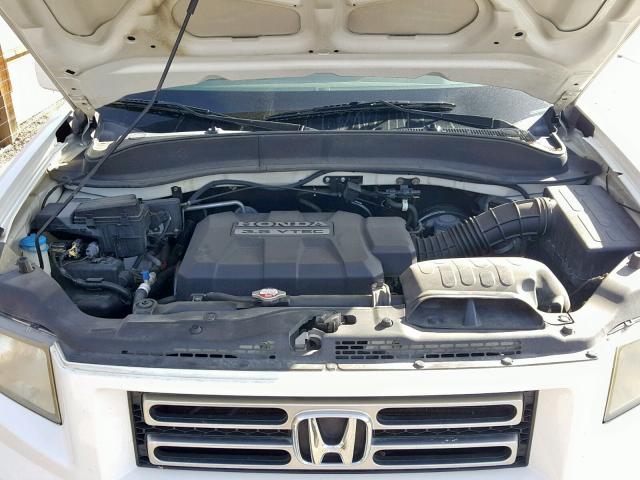 2HJYK16446H518951 - 2006 HONDA RIDGELINE WHITE photo 7