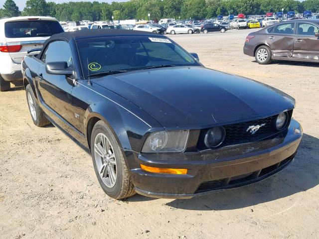 1ZVHT85H285169925 - 2008 FORD MUSTANG GT BLACK photo 1