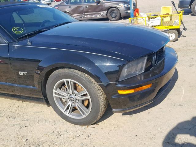 1ZVHT85H285169925 - 2008 FORD MUSTANG GT BLACK photo 9