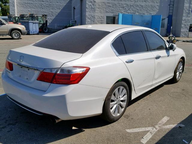 1HGCR2F83EA083339 - 2014 HONDA ACCORD EXL WHITE photo 4