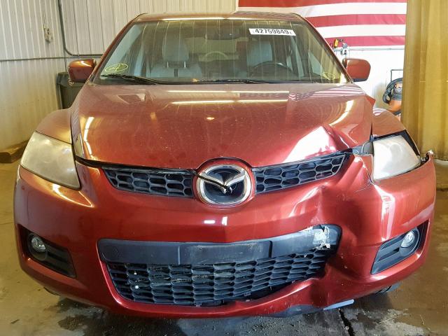 JM3ER293070152947 - 2007 MAZDA CX-7 RED photo 9