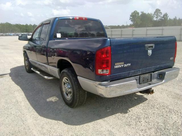 3D3KR28D25G731511 - 2005 DODGE RAM 2500 S ლურჯი ფოტო 3