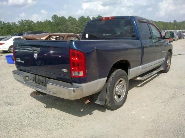 3D3KR28D25G731511 - 2005 DODGE RAM 2500 S ლურჯი ფოტო 4