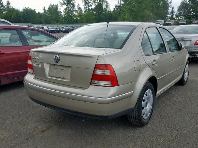 3VWRK69M14M040341 - 2004 VOLKSWAGEN JETTA GL GOLD photo 4