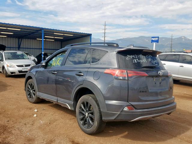 2T3RFREV6JW833720 - 2018 TOYOTA RAV4 ADVEN GRAY photo 3