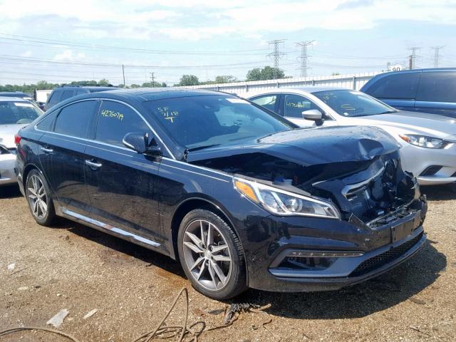 5NPE34AB6FH066228 - 2015 HYUNDAI SONATA SPO BLACK photo 1