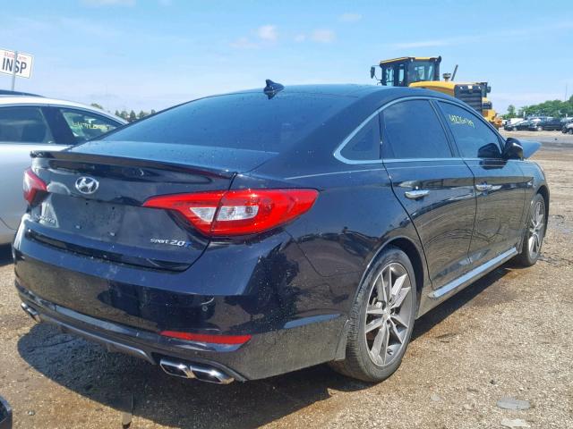 5NPE34AB6FH066228 - 2015 HYUNDAI SONATA SPO BLACK photo 4