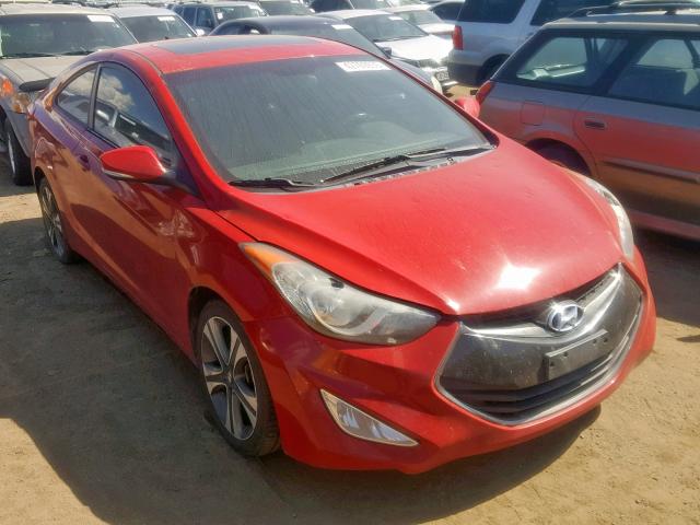 KMHDH6AE7DU004998 - 2013 HYUNDAI ELANTRA CO RED photo 1